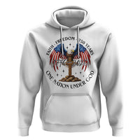Patriotic Eagle Cross One Nation Under God Hoodie 250th Anniversary