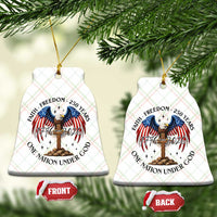 Patriotic Eagle Cross One Nation Under God Ceramic Ornament 250th Anniversary