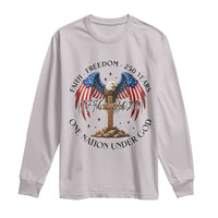 Patriotic Eagle Cross One Nation Under God Long Sleeve Shirt 250th Anniversary