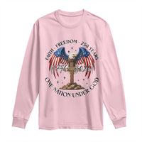 Patriotic Eagle Cross One Nation Under God Long Sleeve Shirt 250th Anniversary