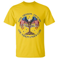 Patriotic Eagle Cross One Nation Under God T Shirt 250th Anniversary