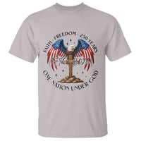 Patriotic Eagle Cross One Nation Under God T Shirt 250th Anniversary