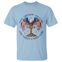 Patriotic Eagle Cross One Nation Under God T Shirt 250th Anniversary