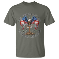 Patriotic Eagle Cross One Nation Under God T Shirt 250th Anniversary