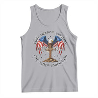 Patriotic Eagle Cross One Nation Under God Tank Top 250th Anniversary