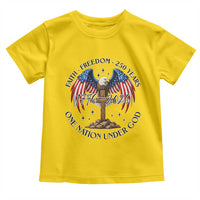 Patriotic Eagle Cross One Nation Under God Toddler T Shirt 250th Anniversary