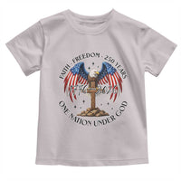 Patriotic Eagle Cross One Nation Under God Toddler T Shirt 250th Anniversary