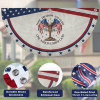 Eagle Cross One Nation Under God Patriotic Fan Flag 250th Anniversary