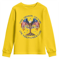 Patriotic Eagle Cross One Nation Under God Youth Sweatshirt 250th Anniversary