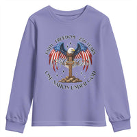 Patriotic Eagle Cross One Nation Under God Youth Sweatshirt 250th Anniversary