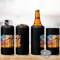 Faith And Freedom Christian American Flag Eagle 4 in 1 Can Cooler Tumbler American Faith Pride