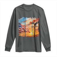 Faith And Freedom Christian American Flag Eagle Long Sleeve Shirt American Faith Pride