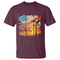 Faith And Freedom Christian American Flag Eagle T Shirt American Faith Pride