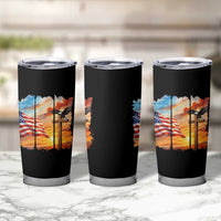 Faith And Freedom Christian American Flag Eagle Tumbler Cup American Faith Pride