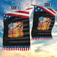 Faith And Freedom Christian American Flag Eagle Garden Flag American Faith Pride