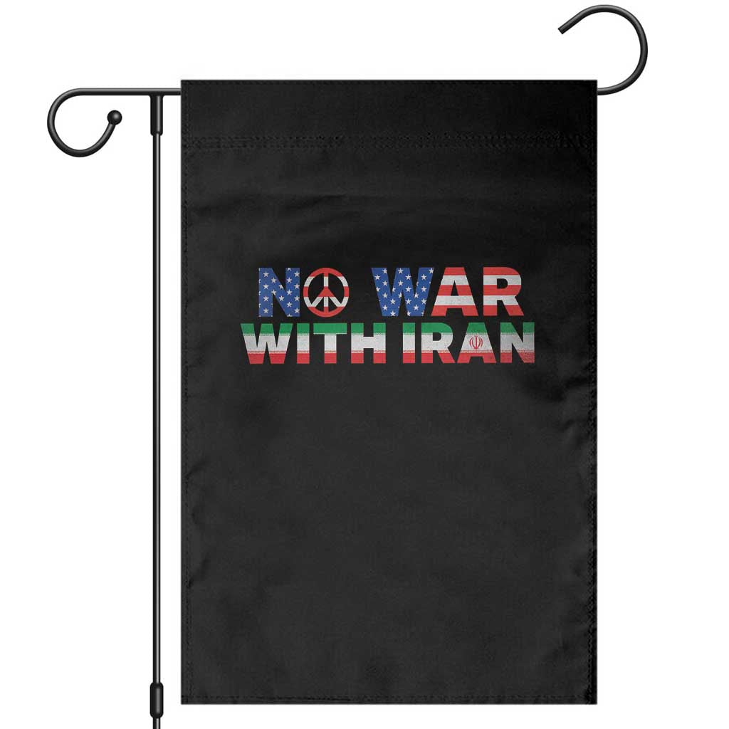 No War USA Iran Flag Garden Flag Iranian Freedom Peace Advocate Gift