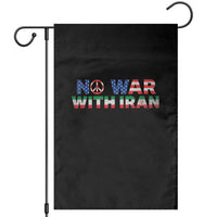 No War USA Iran Flag Garden Flag Iranian Freedom Peace Advocate Gift