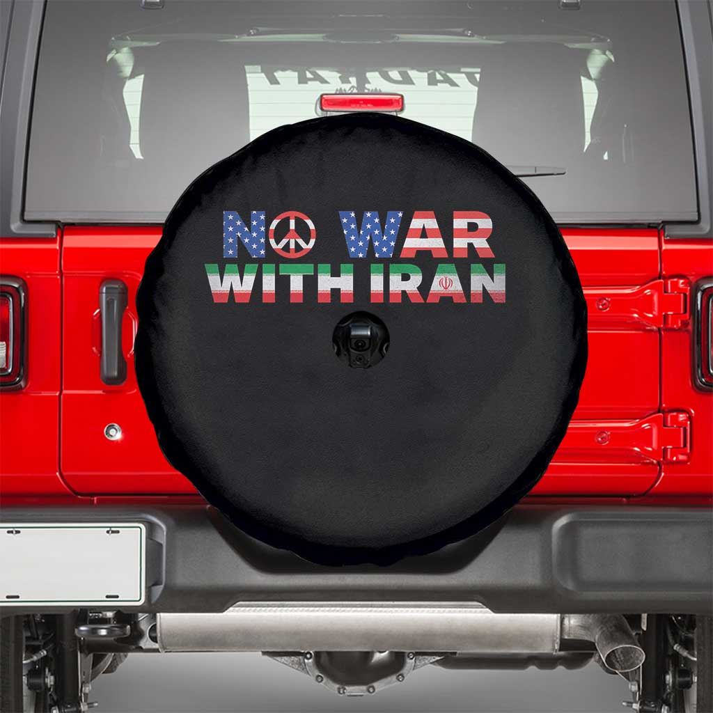 No War USA Iran Flag Spare Tire Cover Iranian Freedom Peace Advocate Gift