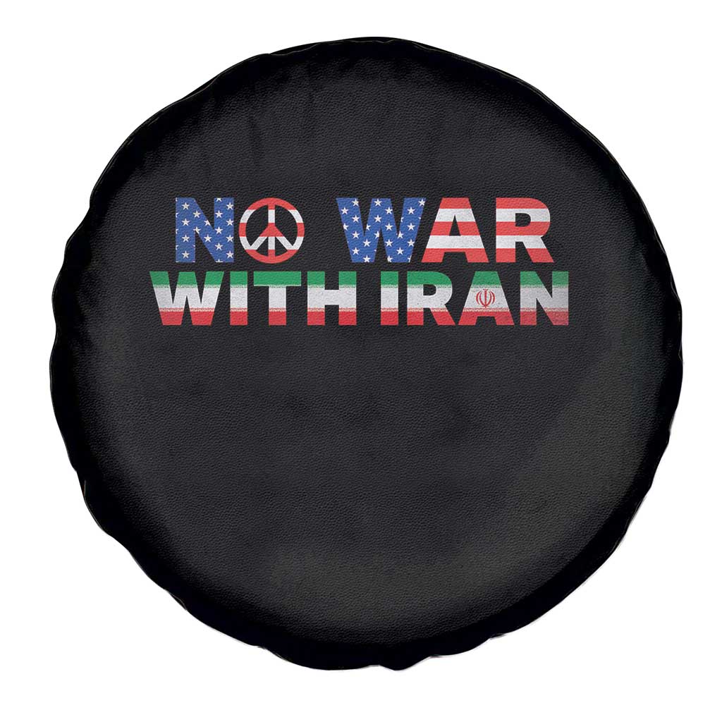 No War USA Iran Flag Spare Tire Cover Iranian Freedom Peace Advocate Gift