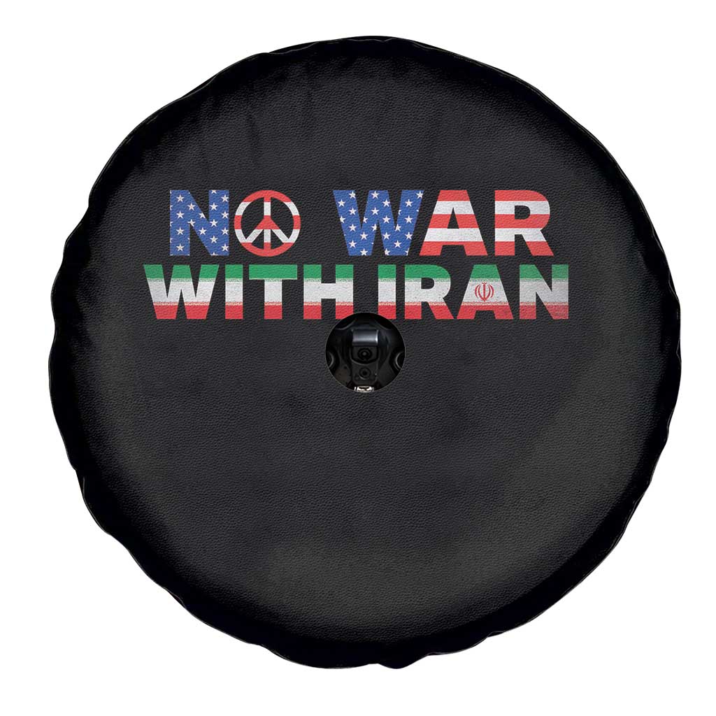 No War USA Iran Flag Spare Tire Cover Iranian Freedom Peace Advocate Gift