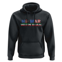No War USA Iran Flag Hoodie Iranian Freedom Peace Advocate Gift