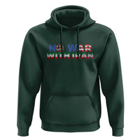 No War USA Iran Flag Hoodie Iranian Freedom Peace Advocate Gift