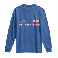 No War USA Iran Flag Long Sleeve Shirt Iranian Freedom Peace Advocate Gift