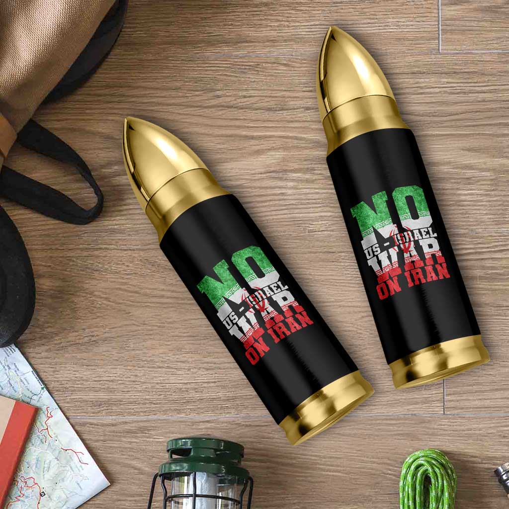No Us Israel War On Iran Bullet Tumbler Anti War Political Protest Statement