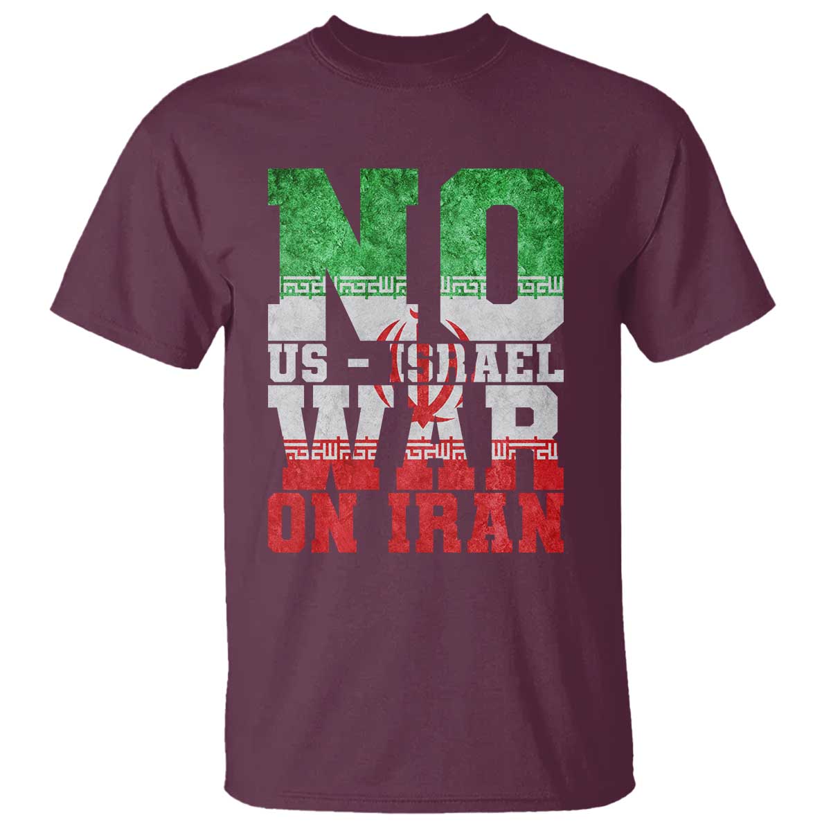 No Us Israel War On Iran T Shirt Anti War Political Protest Statement