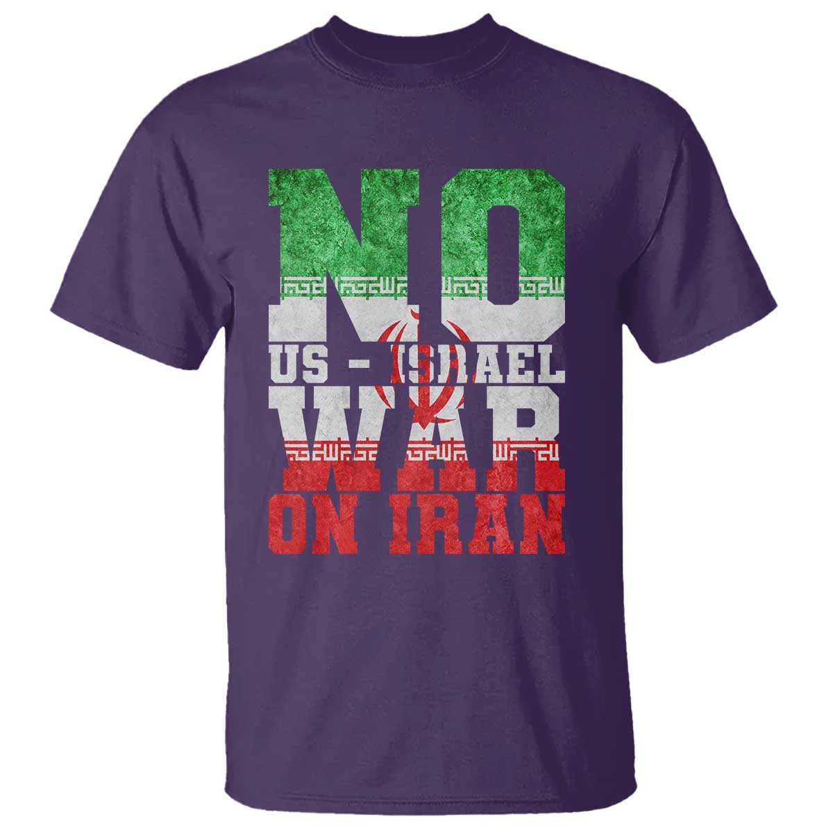 No Us Israel War On Iran T Shirt Anti War Political Protest Statement