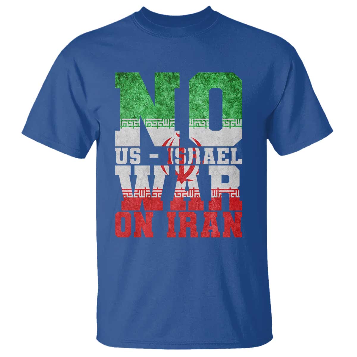 No Us Israel War On Iran T Shirt Anti War Political Protest Statement