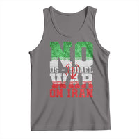 No Us Israel War On Iran Tank Top Anti War Political Protest Statement