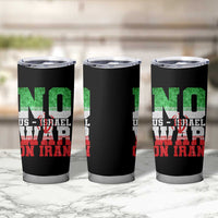 No Us Israel War On Iran Tumbler Cup Anti War Political Protest Statement