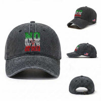 No Us Israel War On Iran Washed Cotton Baseball Cap Anti War Political Protest Statement