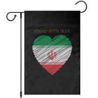 Stand With Iran Garden Flag Anti War Political Protest Statement