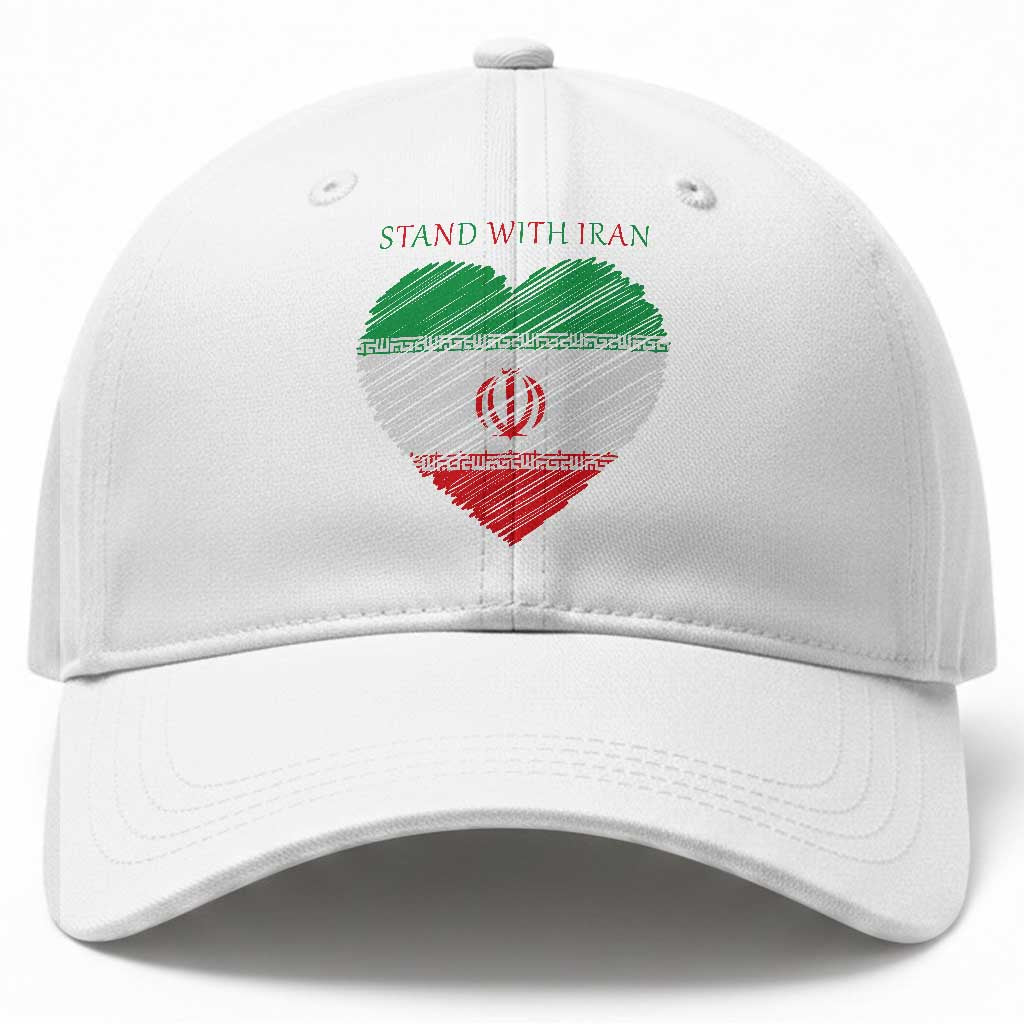 Stand With Iran Baseball Cap Anti War Political Protest Statement