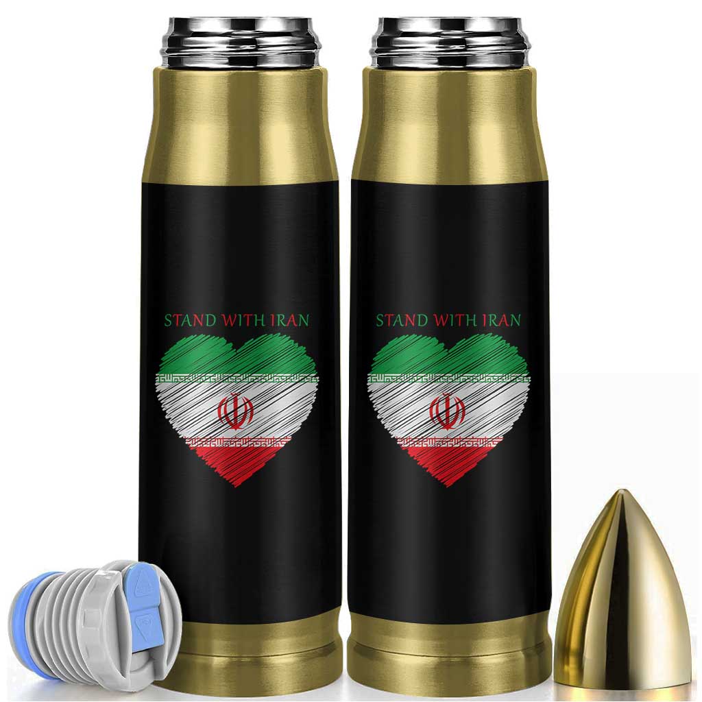 Stand With Iran Bullet Tumbler Anti War Political Protest Statement