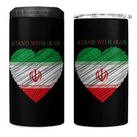 Stand With Iran 4 in 1 Can Cooler Tumbler Anti War Political Protest Statement