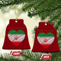 Stand With Iran Ceramic Ornament Anti War Political Protest Statement