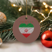 Stand With Iran Ceramic Ornament Anti War Political Protest Statement
