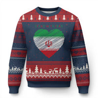 Stand With Iran Ugly Christmas Sweater Anti War Political Protest Statement