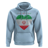 Stand With Iran Hoodie Anti War Political Protest Statement