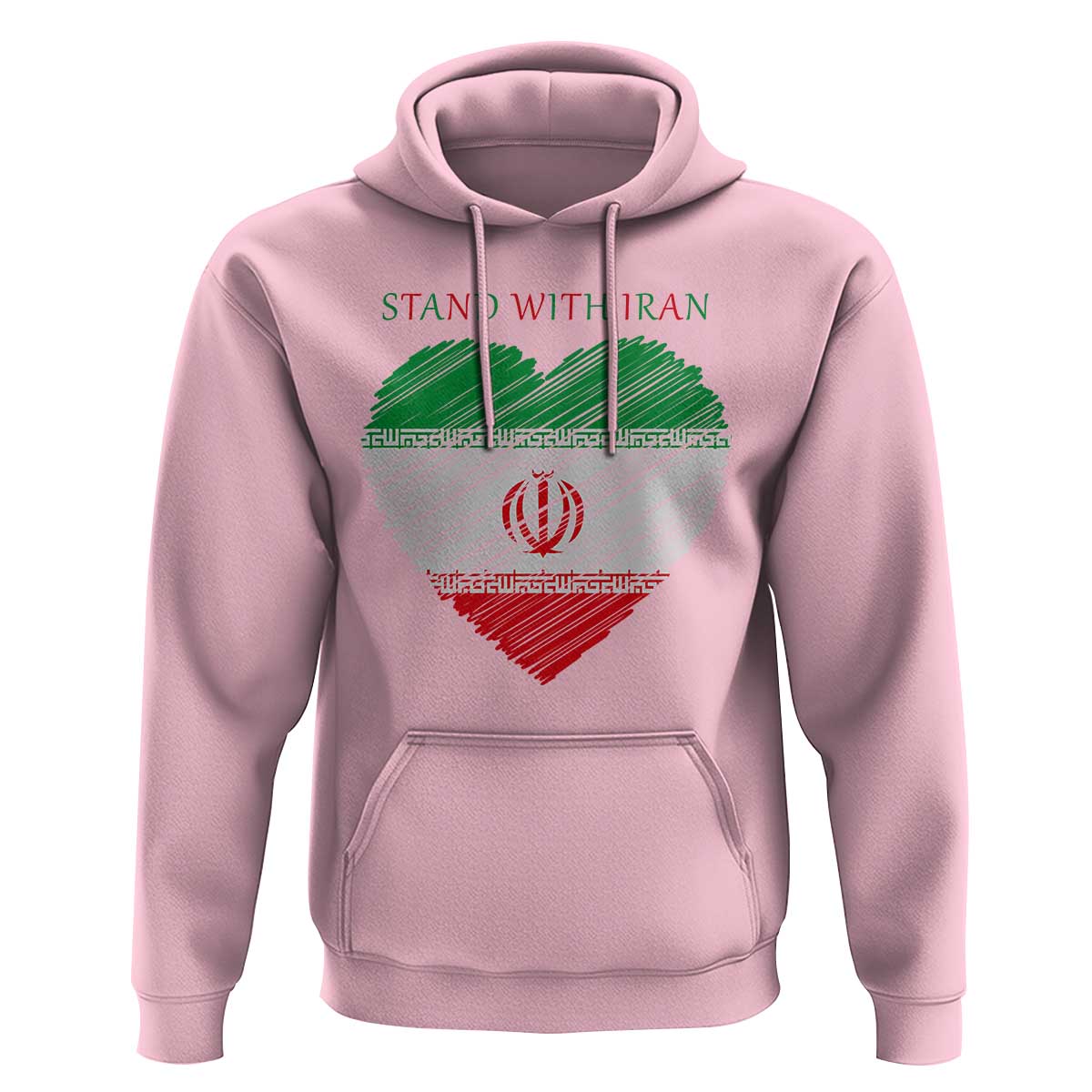 Stand With Iran Hoodie Anti War Political Protest Statement