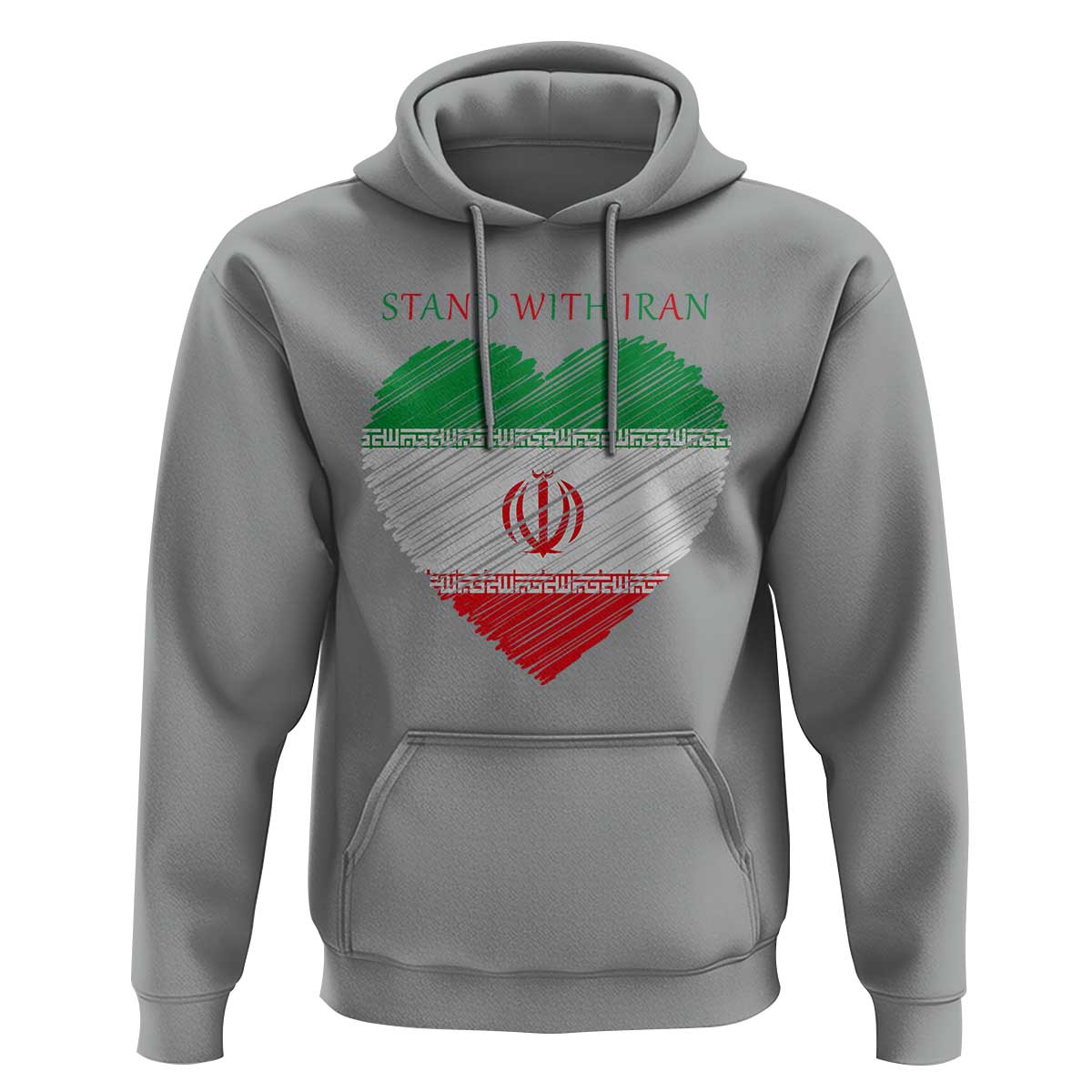 Stand With Iran Hoodie Anti War Political Protest Statement