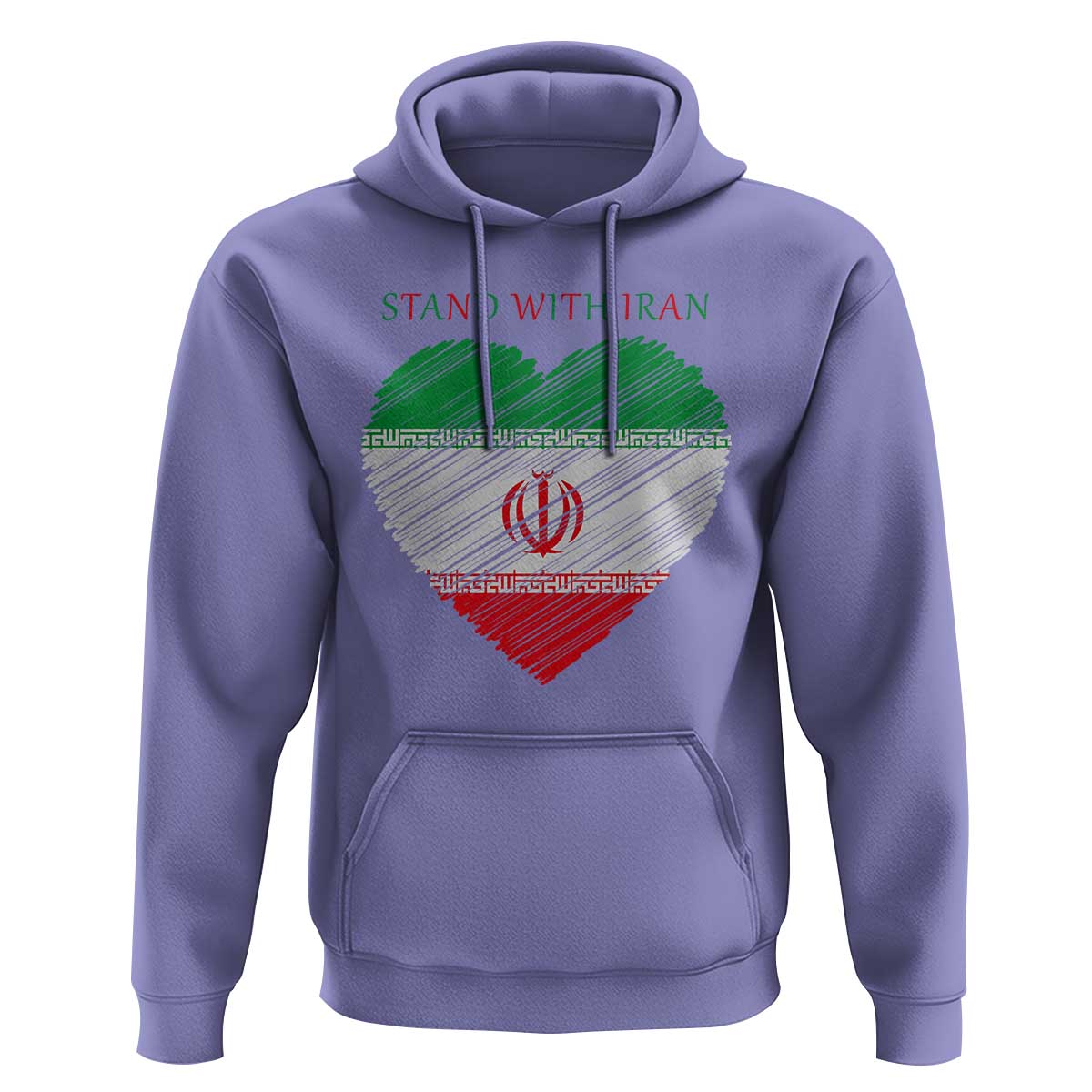 Stand With Iran Hoodie Anti War Political Protest Statement