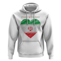 Stand With Iran Hoodie Anti War Political Protest Statement