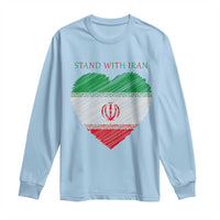 Stand With Iran Long Sleeve Shirt Anti War Political Protest Statement