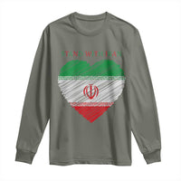 Stand With Iran Long Sleeve Shirt Anti War Political Protest Statement