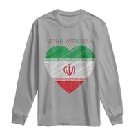 Stand With Iran Long Sleeve Shirt Anti War Political Protest Statement