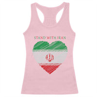 Stand With Iran Racerback Tank Top Anti War Political Protest Statement
